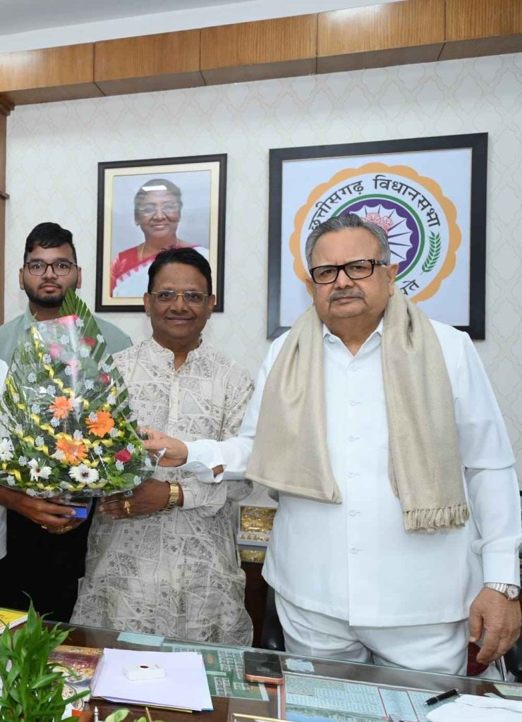 Chattisgarh former cm and presently Honourable speaker Chattisgarh Legislative Assembly..Dr Raman Singh